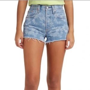 NWT Levi’s 501 High-Rise Shorts Athens Blossom 28